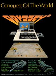 Box back cover for Conquest of the World on the Magnavox Odyssey 2.