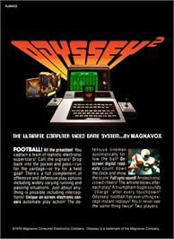 Box back cover for Football on the Magnavox Odyssey 2.