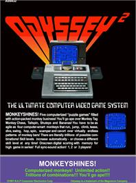 Box back cover for Monkeyshines on the Magnavox Odyssey 2.
