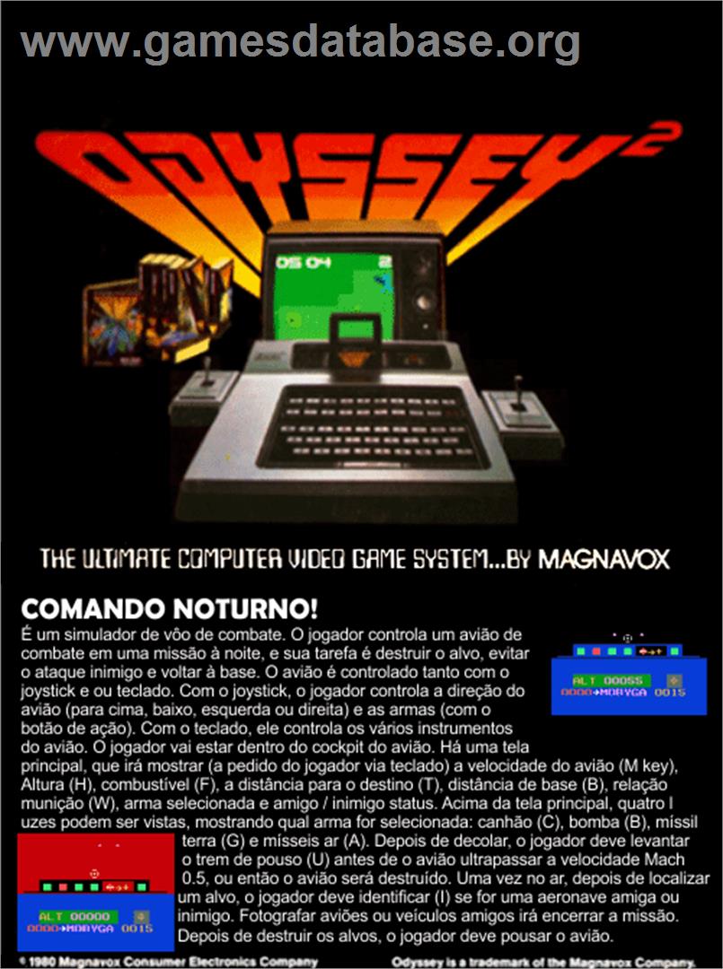 Nightfighter - Magnavox Odyssey 2 - Artwork - Box Back