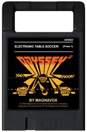 Cartridge artwork for Electronic Table Soccer on the Magnavox Odyssey 2.