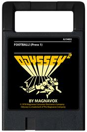 Cartridge artwork for Football on the Magnavox Odyssey 2.