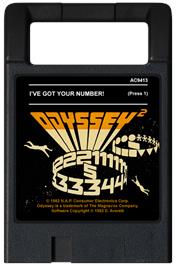 Cartridge artwork for I've Got Your Number on the Magnavox Odyssey 2.
