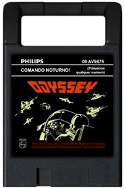 Cartridge artwork for Nightfighter on the Magnavox Odyssey 2.