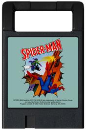 Cartridge artwork for Spider-man on the Magnavox Odyssey 2.