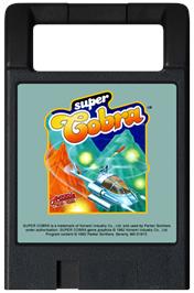 Cartridge artwork for Super Cobra on the Magnavox Odyssey 2.