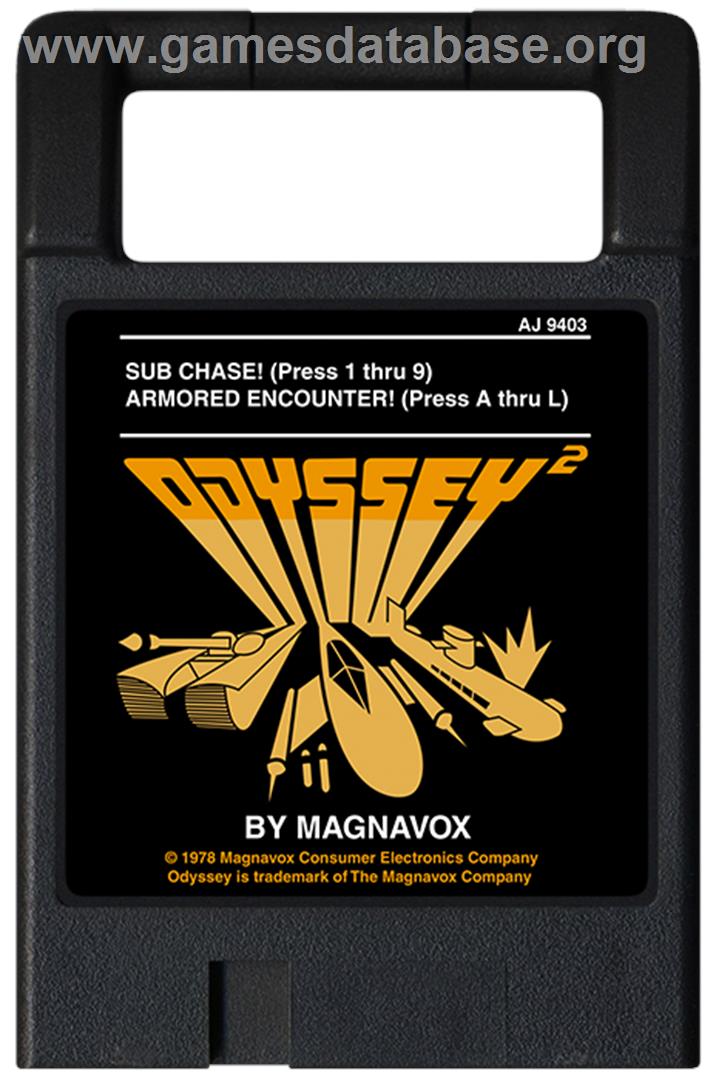 Armored Encounter - Magnavox Odyssey 2 - Artwork - Cartridge