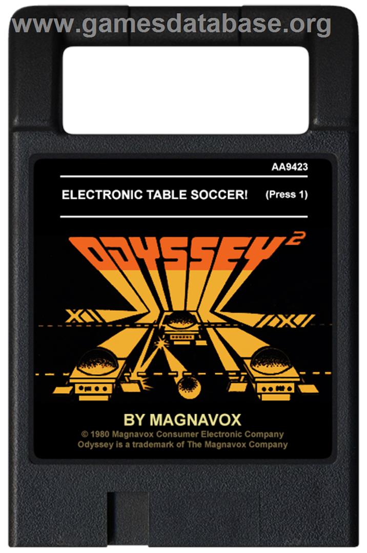 Electronic Table Soccer - Magnavox Odyssey 2 - Artwork - Cartridge