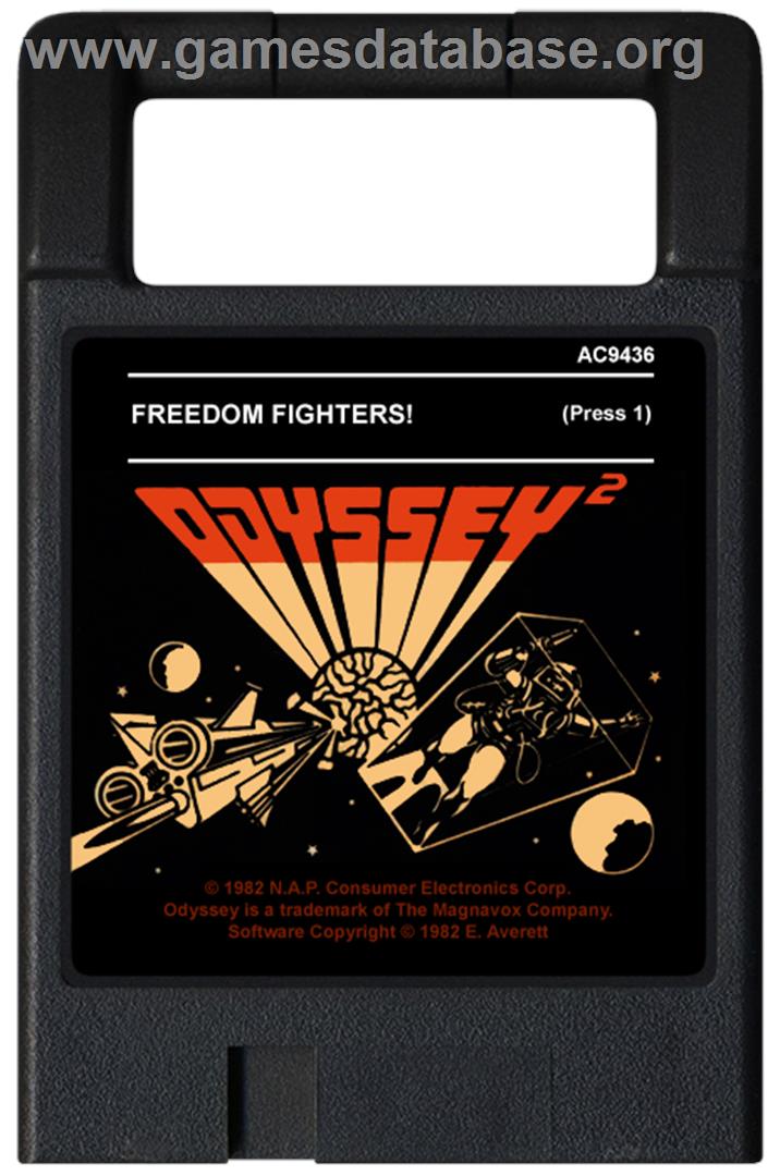 Freedom Fighters - Magnavox Odyssey 2 - Artwork - Cartridge