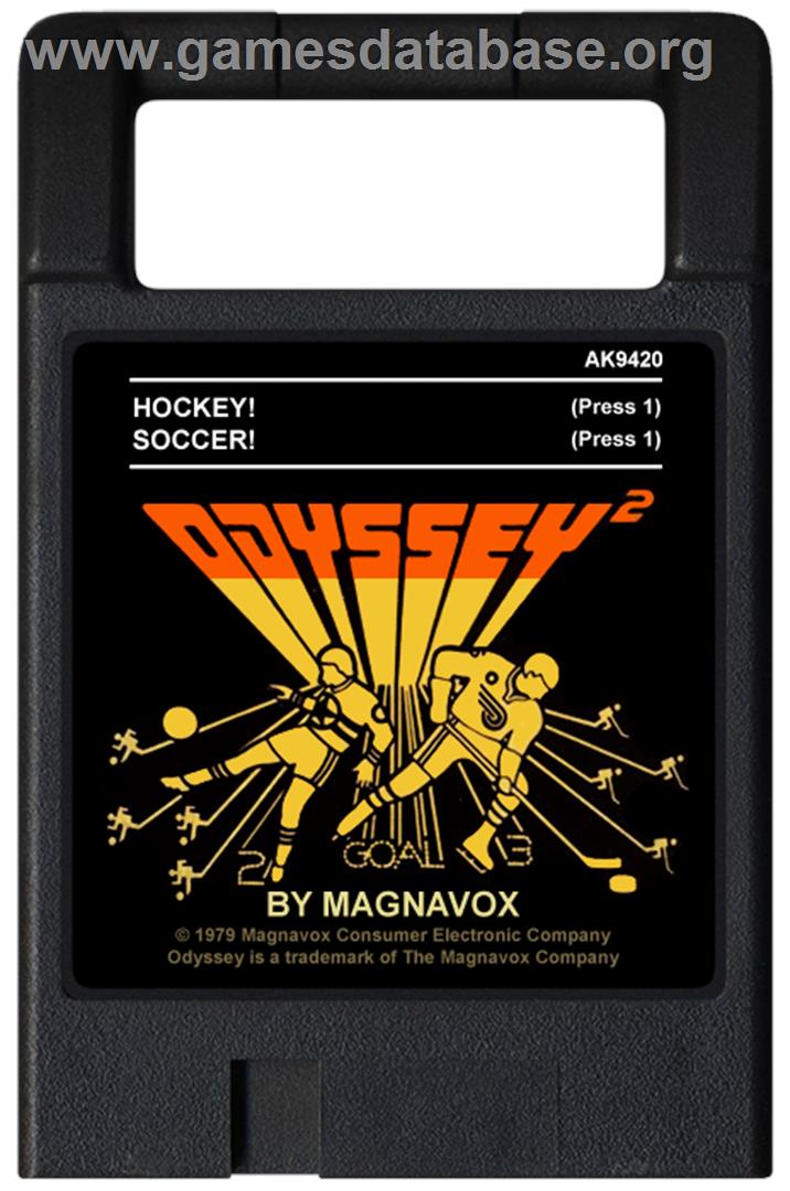 Hockey! / Soccer! - Magnavox Odyssey 2 - Artwork - Cartridge