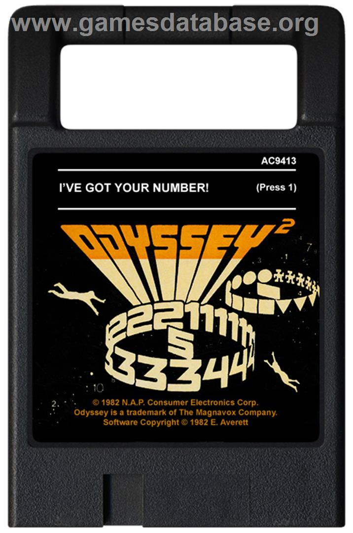 I've Got Your Number - Magnavox Odyssey 2 - Artwork - Cartridge