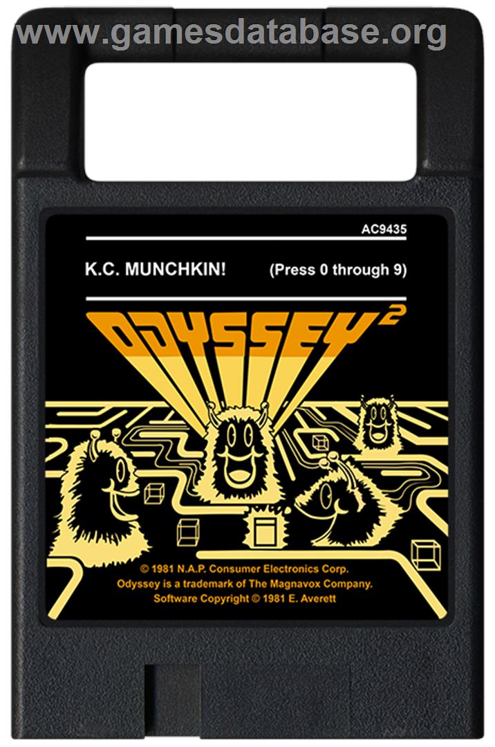 K.C. Munchkin - Magnavox Odyssey 2 - Artwork - Cartridge