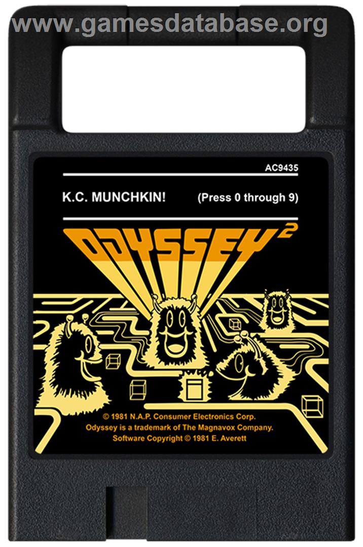 K.c. Munchkin - Magnavox Odyssey 2 - Artwork - Cartridge