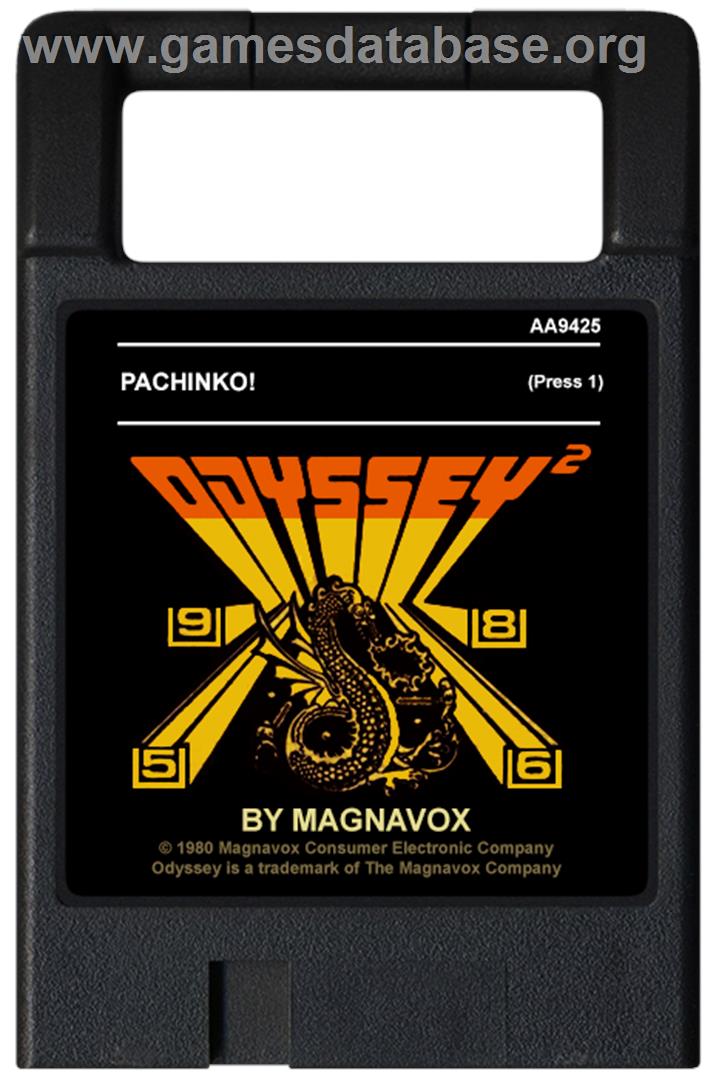 Pachinko - Magnavox Odyssey 2 - Artwork - Cartridge