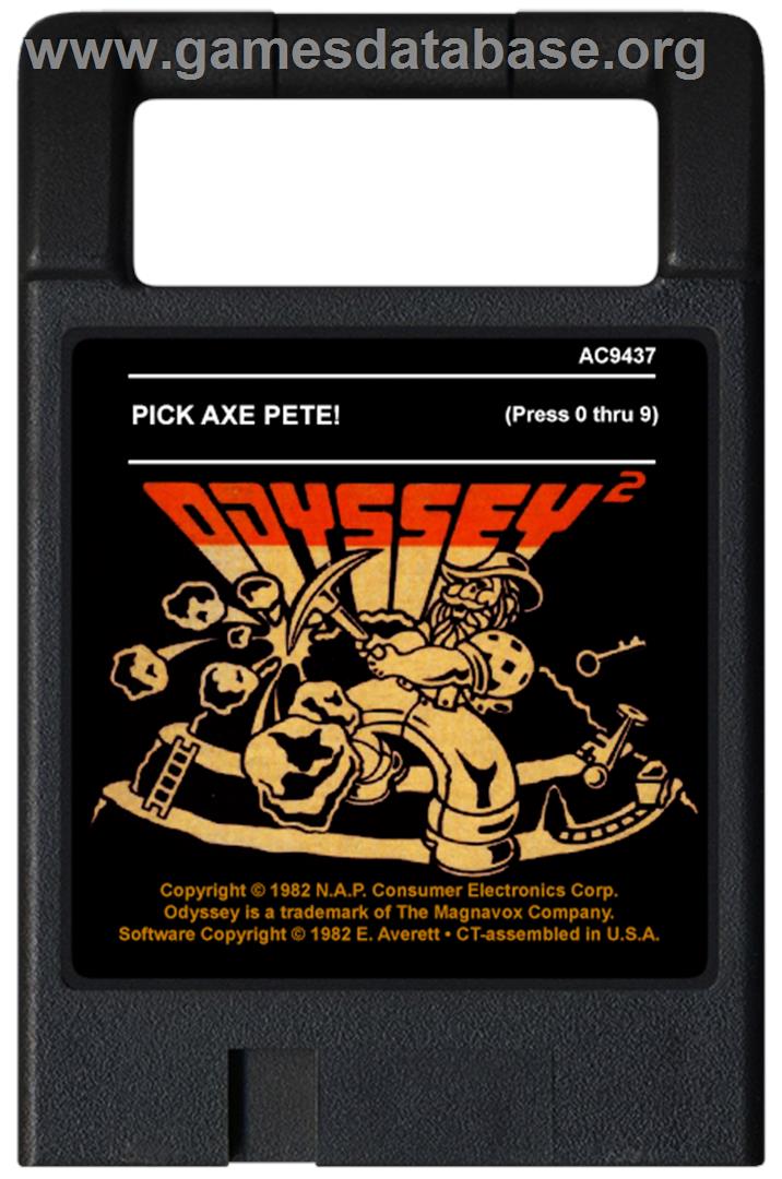 Pick Axe Pete - Magnavox Odyssey 2 - Artwork - Cartridge