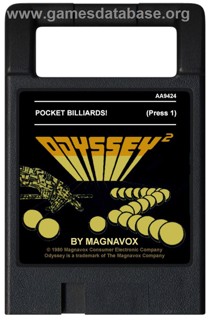 Pocket Billards! - Magnavox Odyssey 2 - Artwork - Cartridge