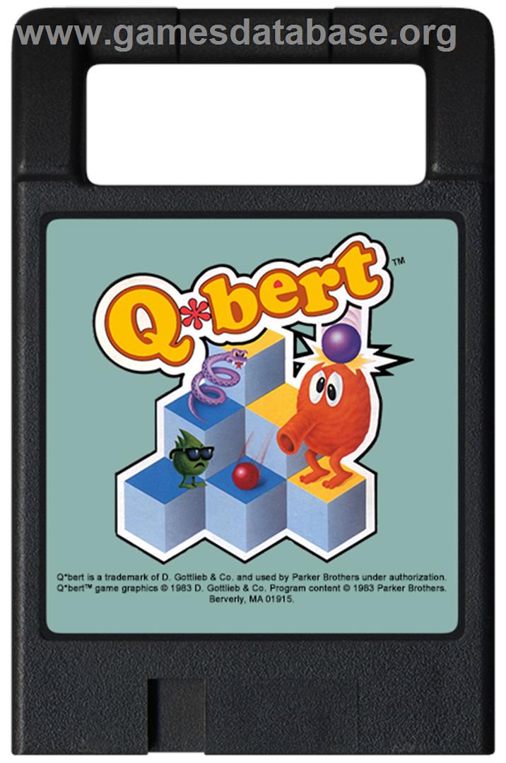 Q-bert - Magnavox Odyssey 2 - Artwork - Cartridge