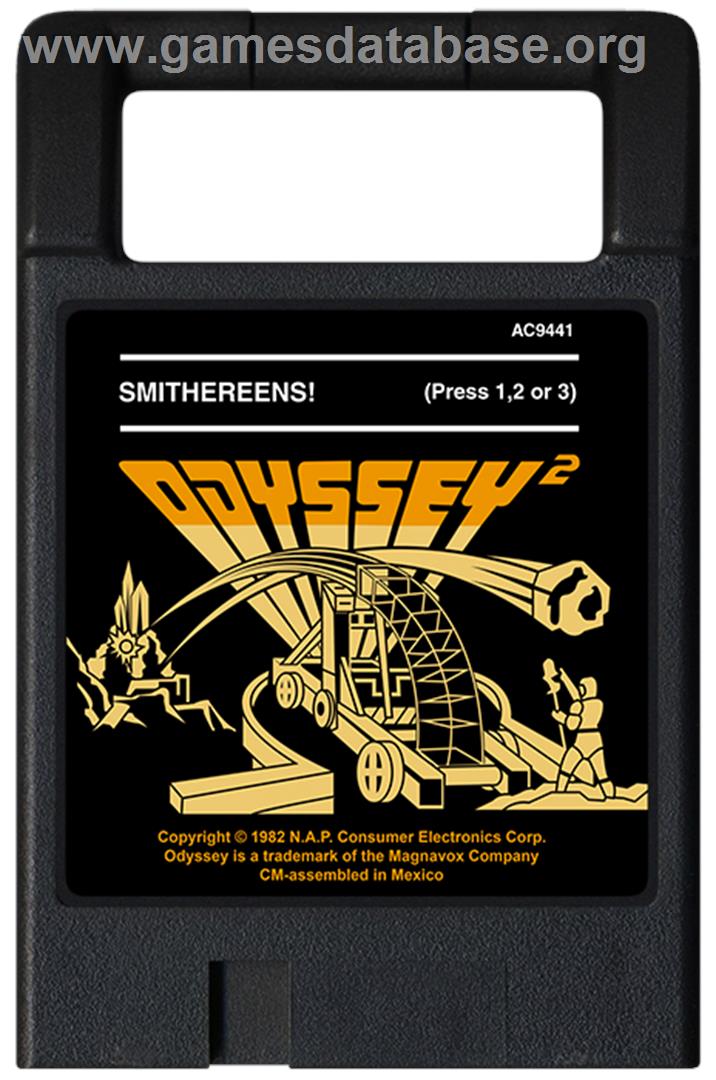 Smithereens! - Magnavox Odyssey 2 - Artwork - Cartridge