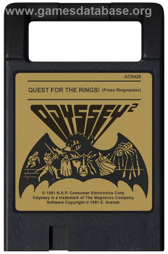 The Quest for the Rings - Magnavox Odyssey 2 - Artwork - Cartridge