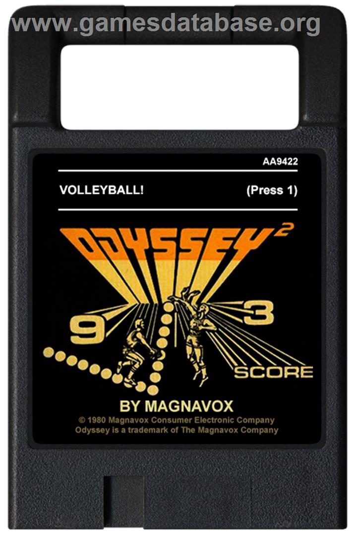 Volleyball! - Magnavox Odyssey 2 - Artwork - Cartridge