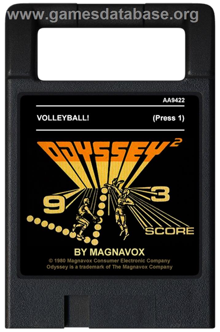 Volleyball - Magnavox Odyssey 2 - Artwork - Cartridge