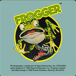 Top of cartridge artwork for Frogger on the Magnavox Odyssey 2.