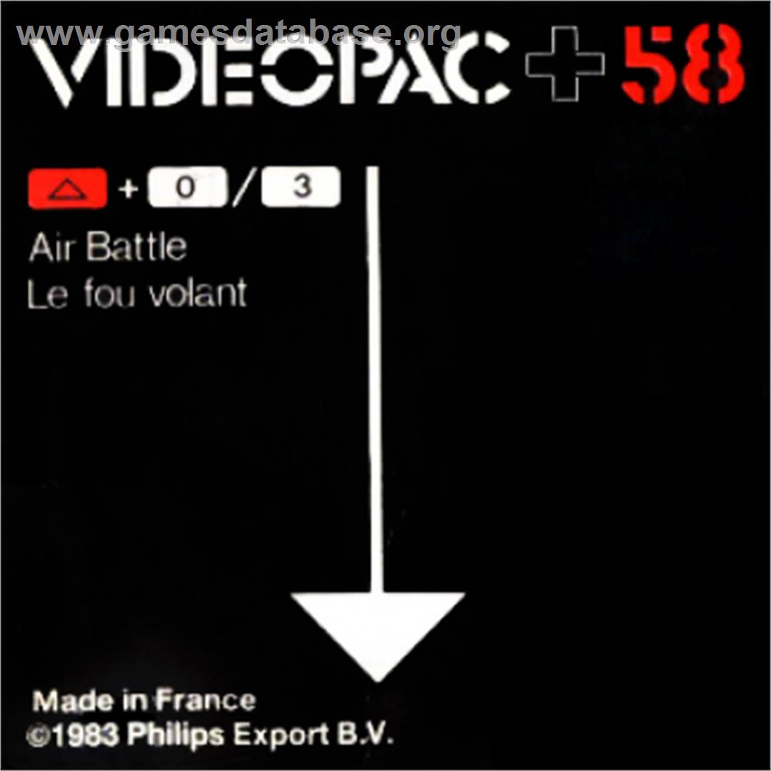 Air Battle - Magnavox Odyssey 2 - Artwork - Cartridge Top
