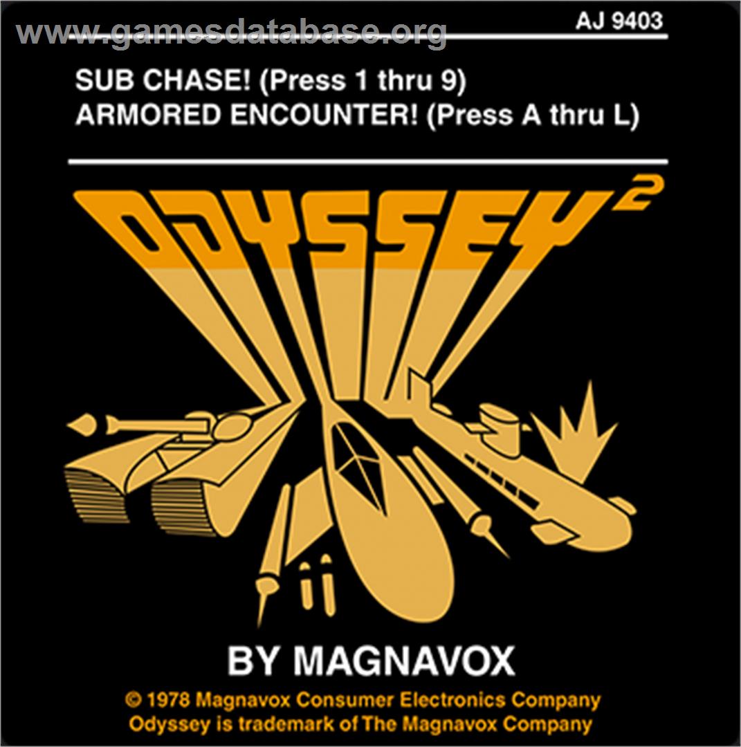 Armored Encounter - Magnavox Odyssey 2 - Artwork - Cartridge Top