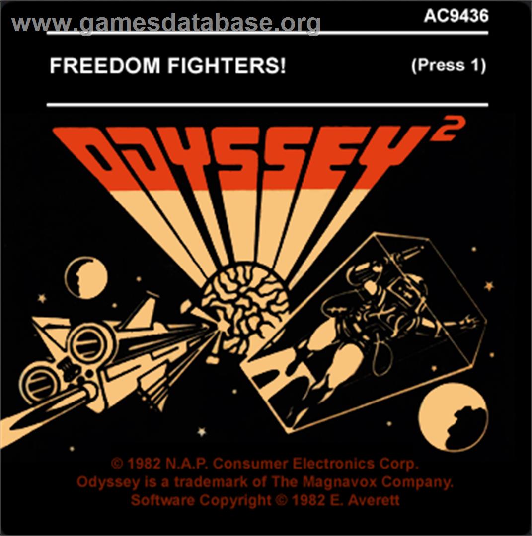 Freedom Fighters - Magnavox Odyssey 2 - Artwork - Cartridge Top