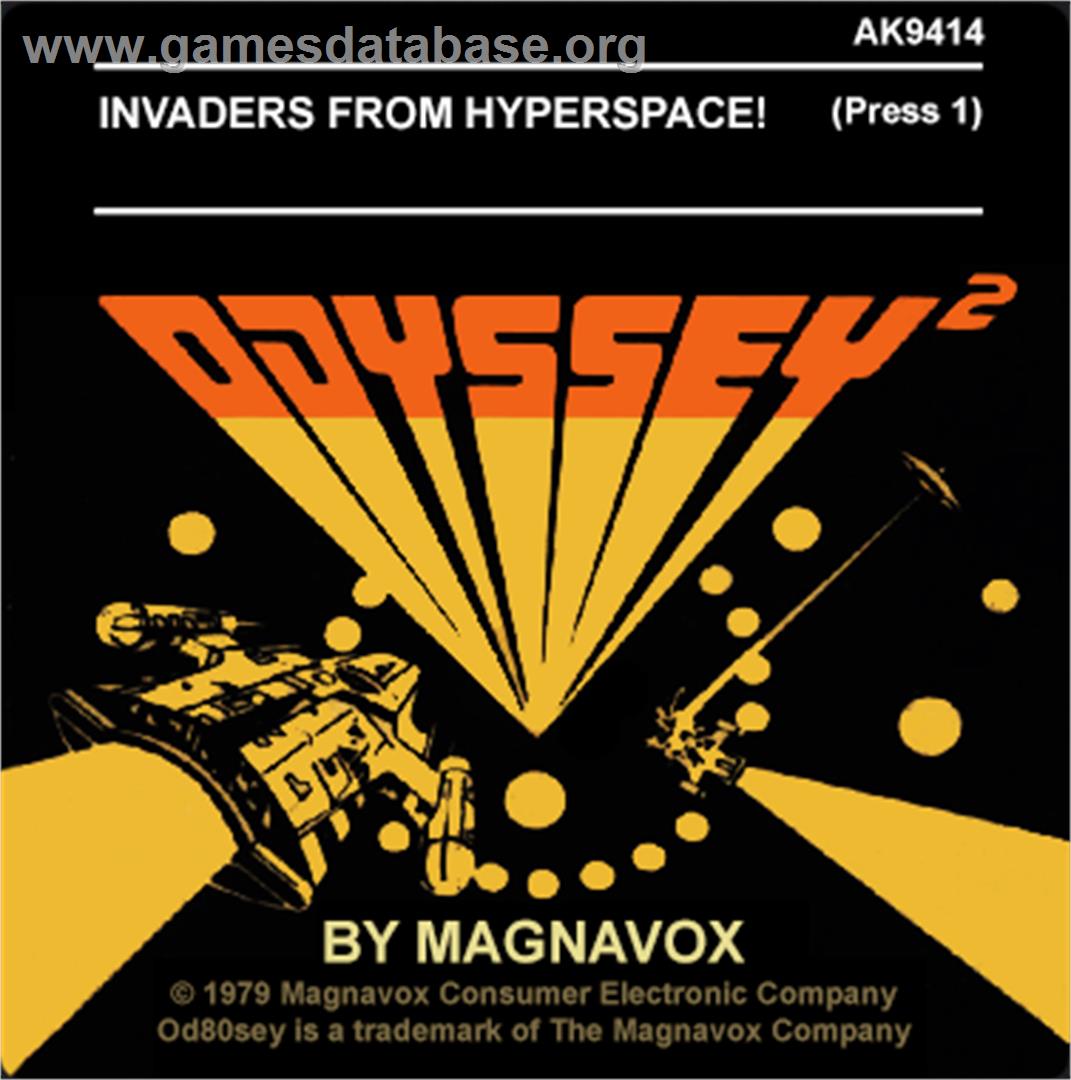 Invaders from Hyperspace! - Magnavox Odyssey 2 - Artwork - Cartridge Top