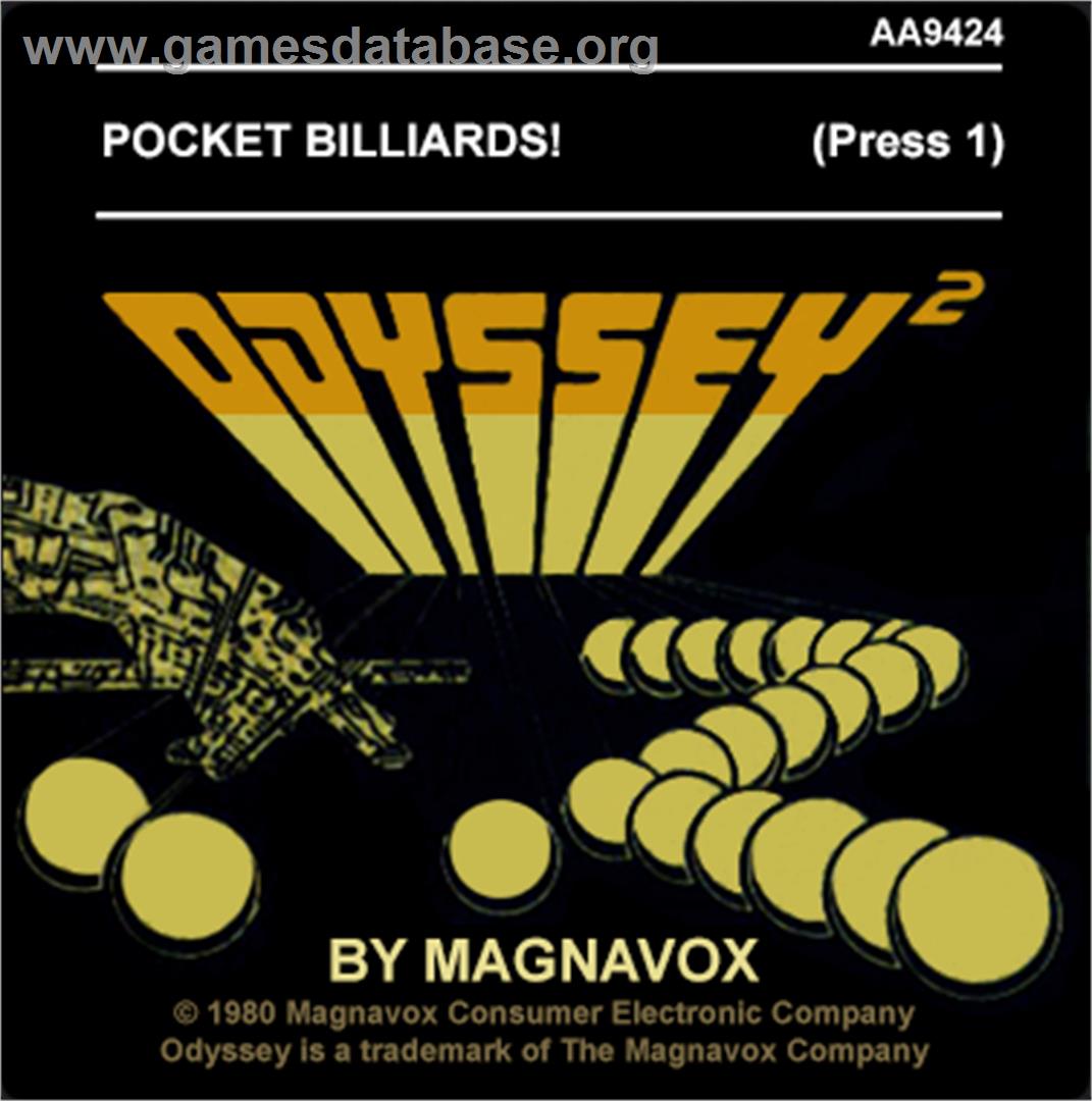 Pocket Billards! - Magnavox Odyssey 2 - Artwork - Cartridge Top