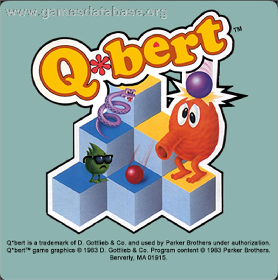 Q-bert - Magnavox Odyssey 2 - Artwork - Cartridge Top
