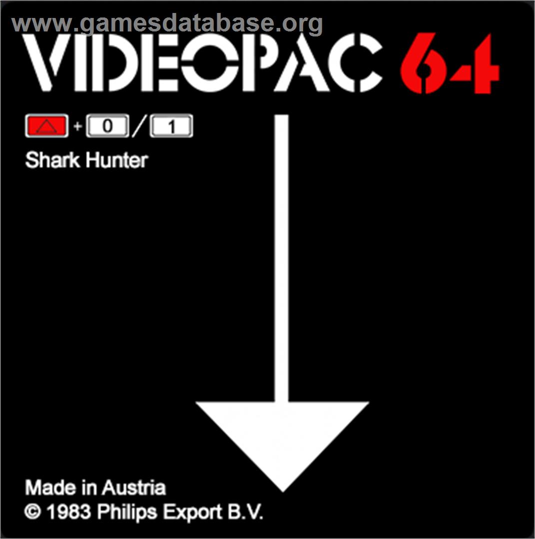 Shark Hunter - Magnavox Odyssey 2 - Artwork - Cartridge Top