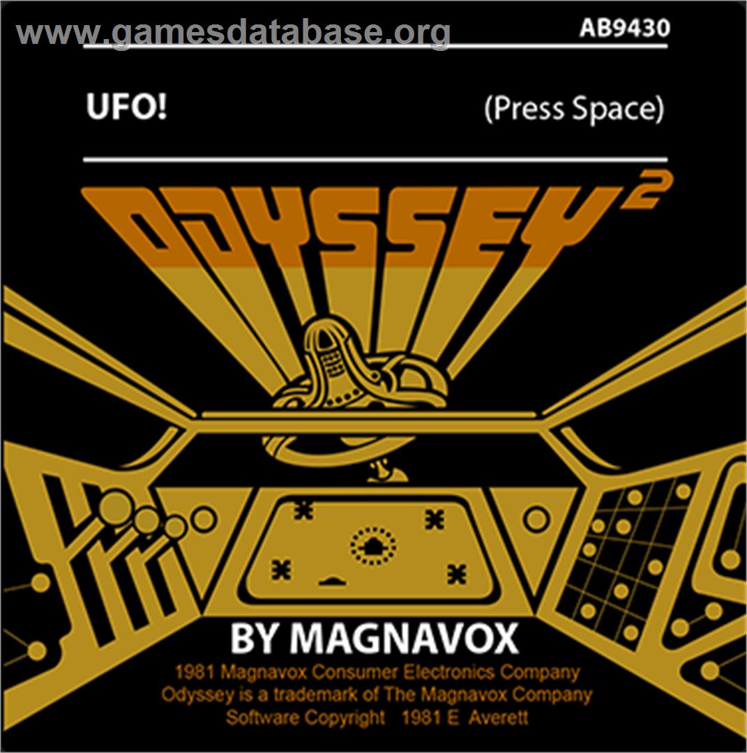 Ufo! - Magnavox Odyssey 2 - Artwork - Cartridge Top