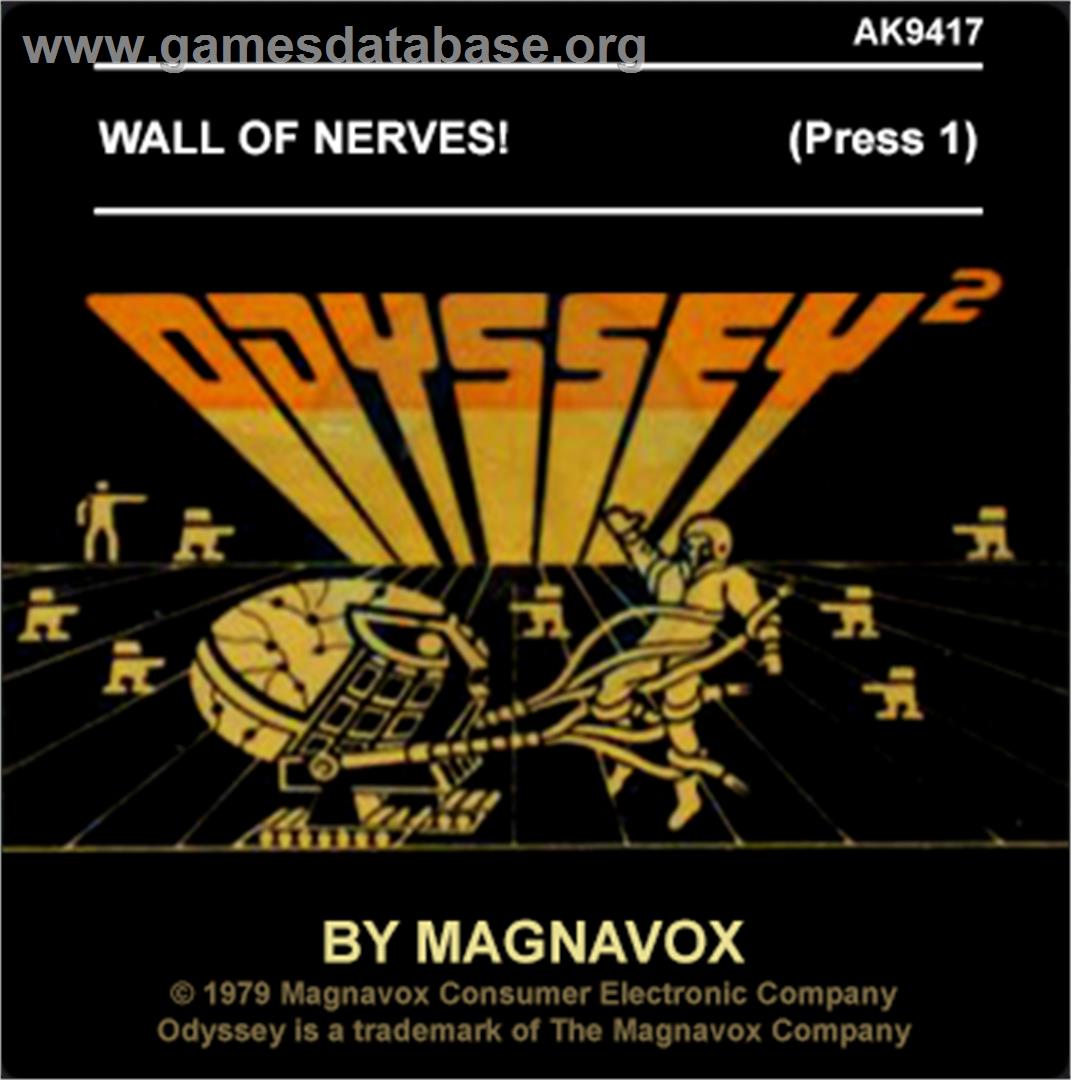 War of Nerves - Magnavox Odyssey 2 - Artwork - Cartridge Top