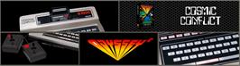 Arcade Cabinet Marquee for Cosmic Conflict!.
