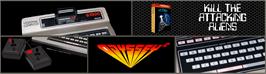 Arcade Cabinet Marquee for Kill The Attacking Aliens.