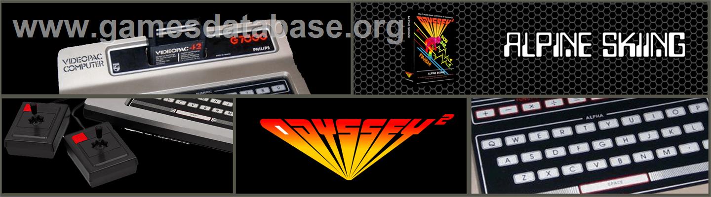 Alpine Skiiing - Magnavox Odyssey 2 - Artwork - Marquee