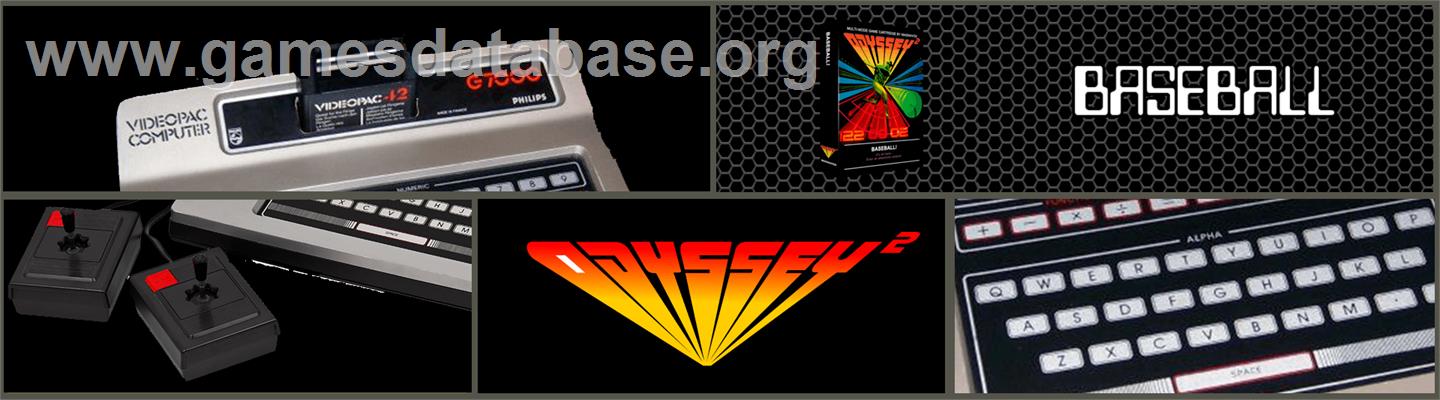 Baseball! - Magnavox Odyssey 2 - Artwork - Marquee