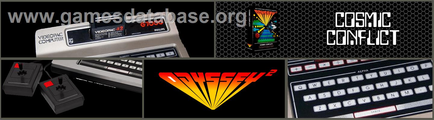 Cosmic Conflict! - Magnavox Odyssey 2 - Artwork - Marquee