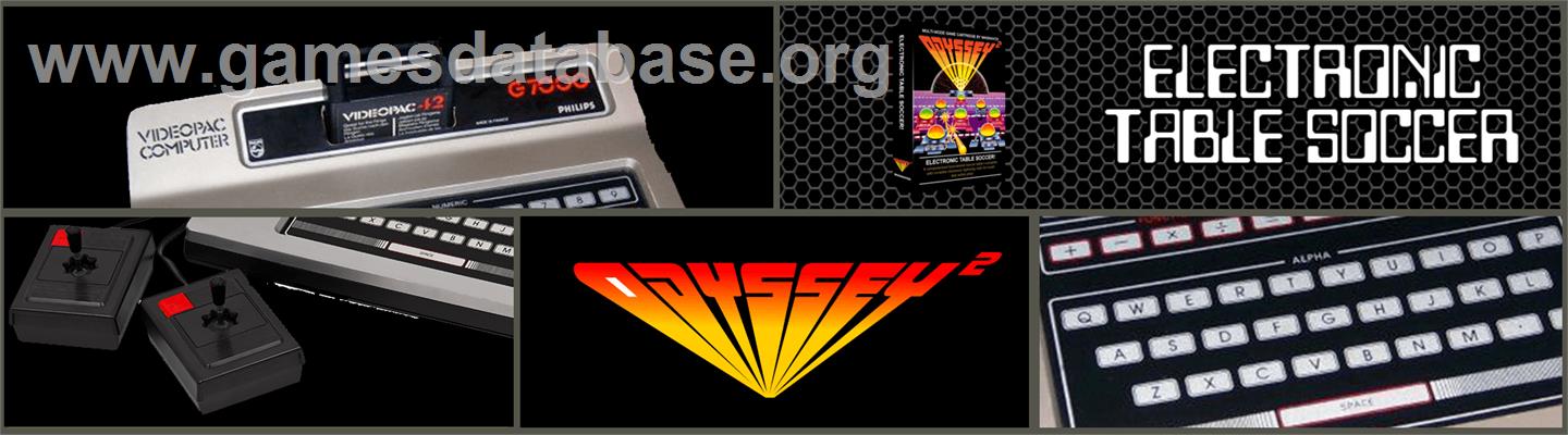 Electronic Table Soccer - Magnavox Odyssey 2 - Artwork - Marquee