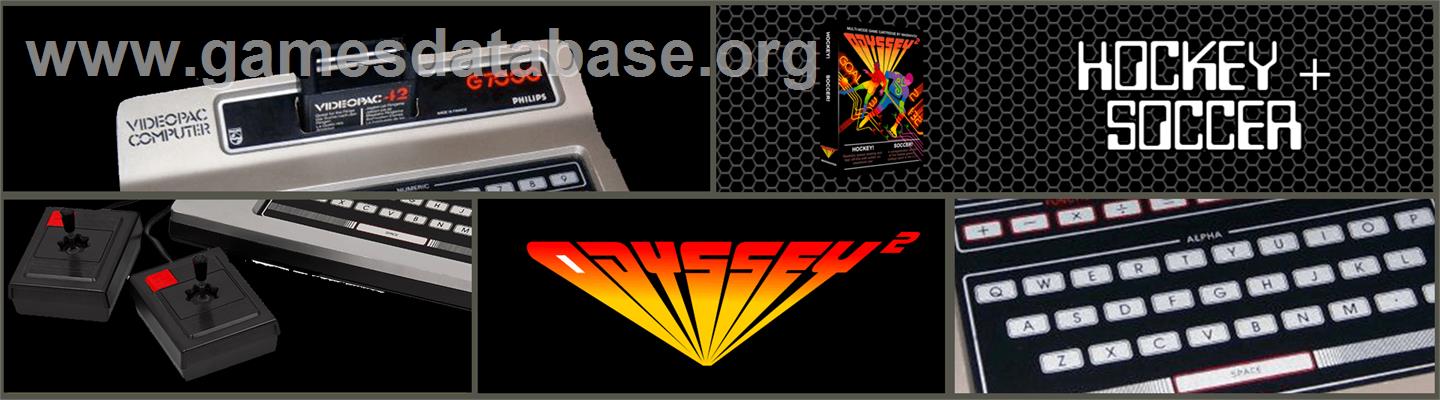 Hockey! / Soccer! - Magnavox Odyssey 2 - Artwork - Marquee