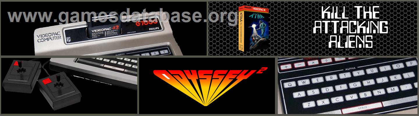 Kill The Attacking Aliens - Magnavox Odyssey 2 - Artwork - Marquee