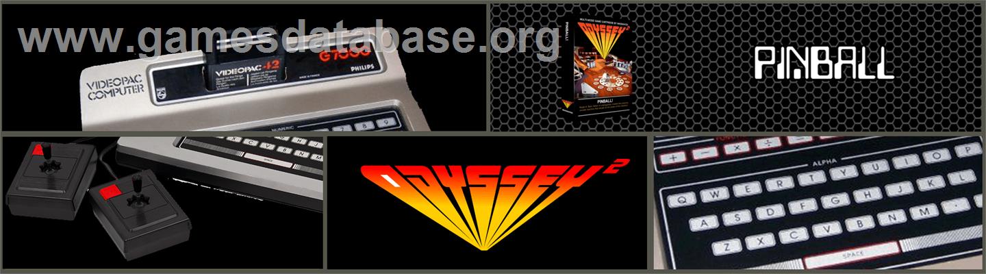 Pinball - Magnavox Odyssey 2 - Artwork - Marquee