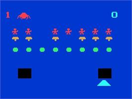 In game image of Alien Invaders - Plus on the Magnavox Odyssey 2.