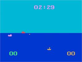 In game image of Armored Encounter on the Magnavox Odyssey 2.