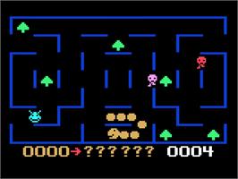 In game image of K.c.'s Krazy Chase on the Magnavox Odyssey 2.