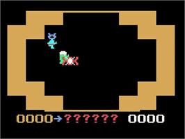 In game image of Martian Threat on the Magnavox Odyssey 2.