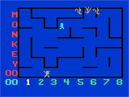 In game image of Monkeyshines on the Magnavox Odyssey 2.