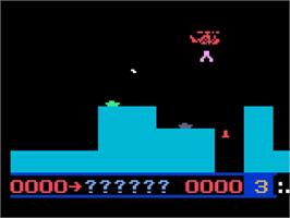 In game image of Super Cobra on the Magnavox Odyssey 2.